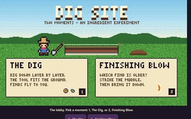 Dig Site, a geology game