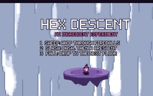 Hex Descent, a arcade game